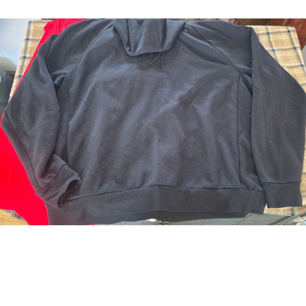 Nike Dri-FIT Mens XL Black Pullover Hoodie Sweatshirt Training Activewear